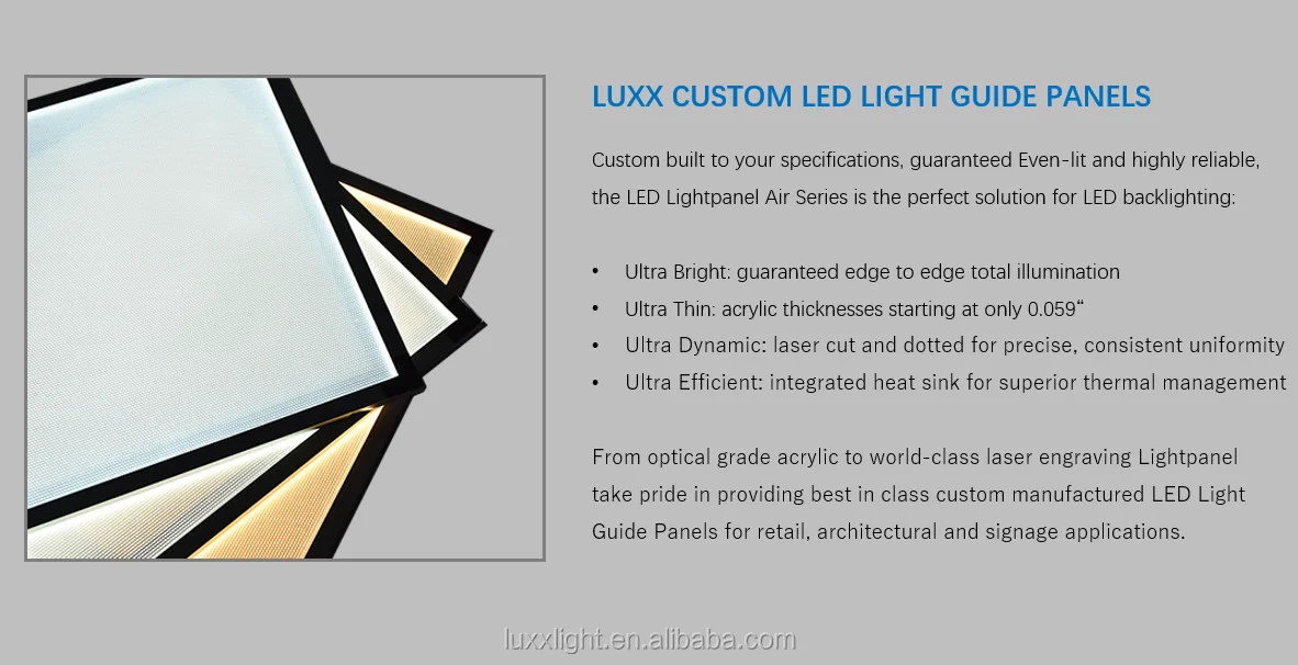 LIGHTPANEL AIR Tunable White LED Light Guide Panel