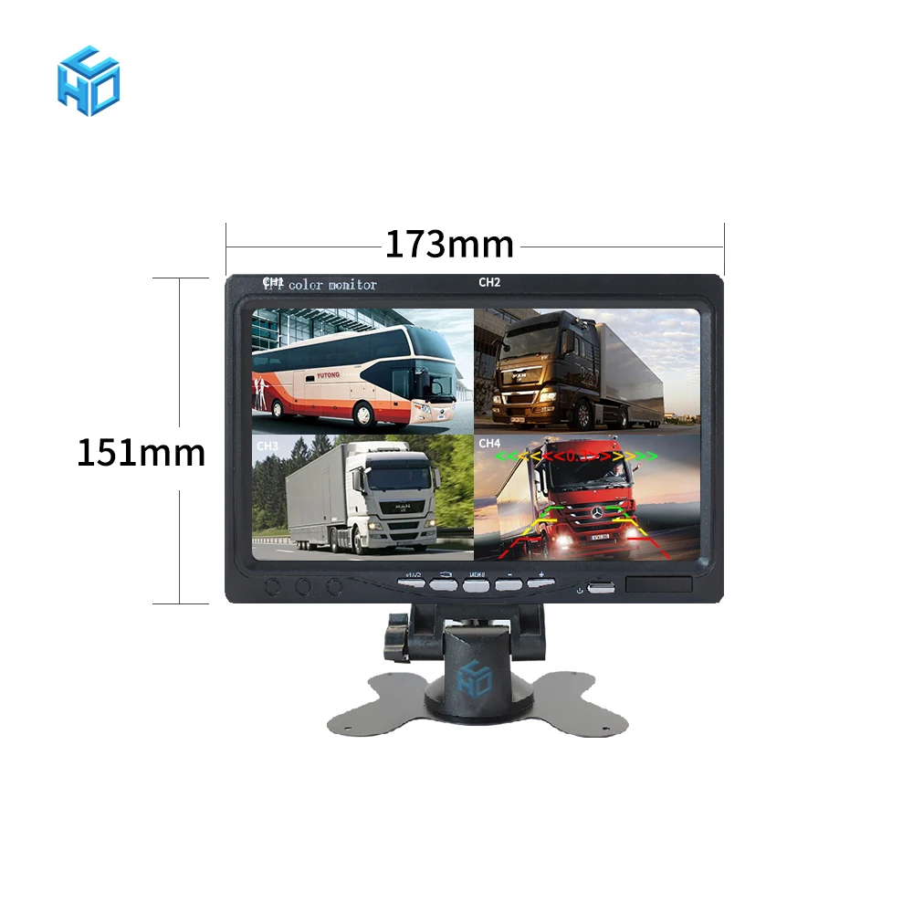  24 В автомобиль 4 канала surround HDD MDVR черный ящик dvr грузовик камеры 1080p AHD система