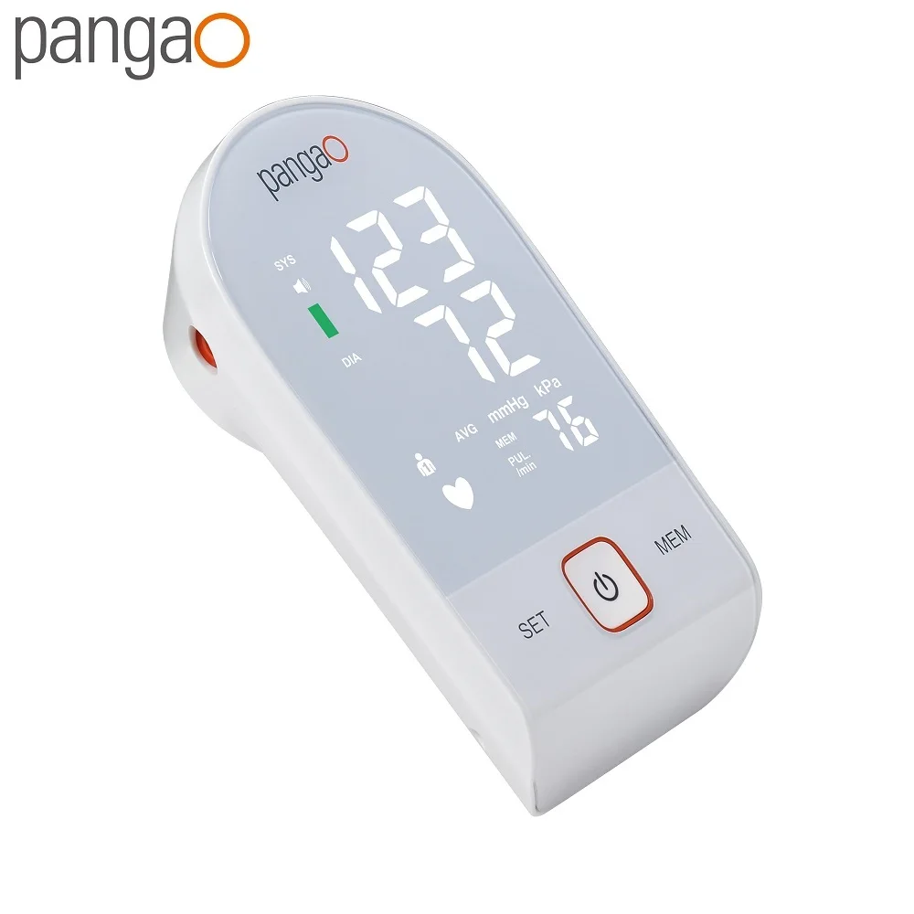 Pangao Customize Portable Digital Arm Stand Cuff Heart Rate And Blood Pressure Monitor