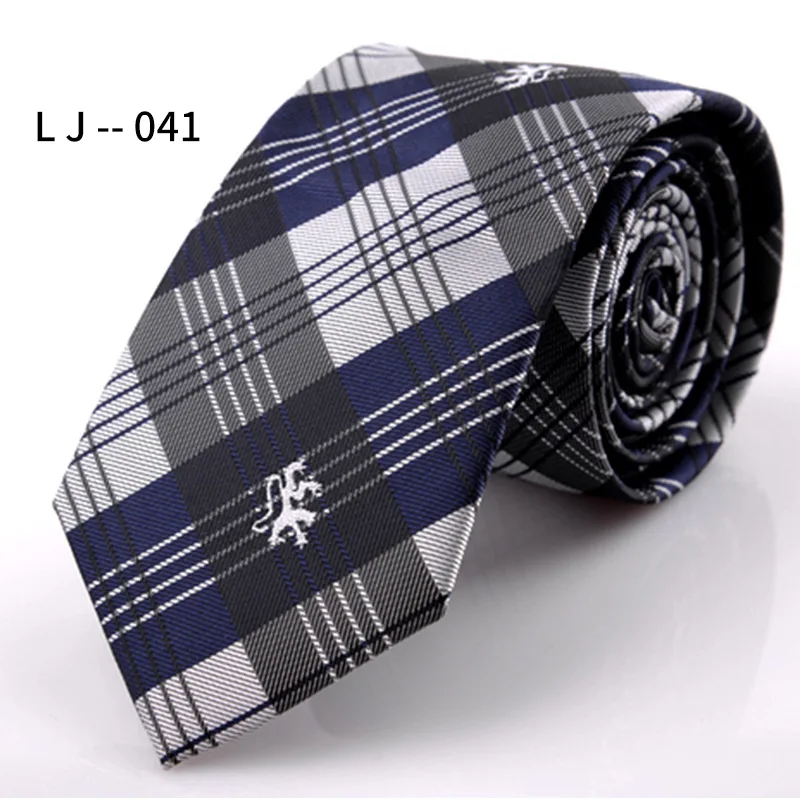 Wholesale New Trends Neck Tie Italian Black Mens Polyester Tie Strip Dot Luxury Jacquard  Navy Neckties