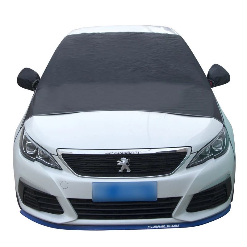 Waterproof Car Winter Summer Front Windshield Snow Shield Sunshade Cover Half Garage Cover