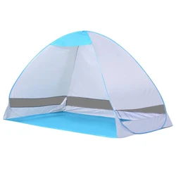 Factory Direct Supply Sunshade Anti-Uv Upf 50+ 1-2 Person Sun Shelter Instant Pop Up Automatic Beach Tent For Backpacking
