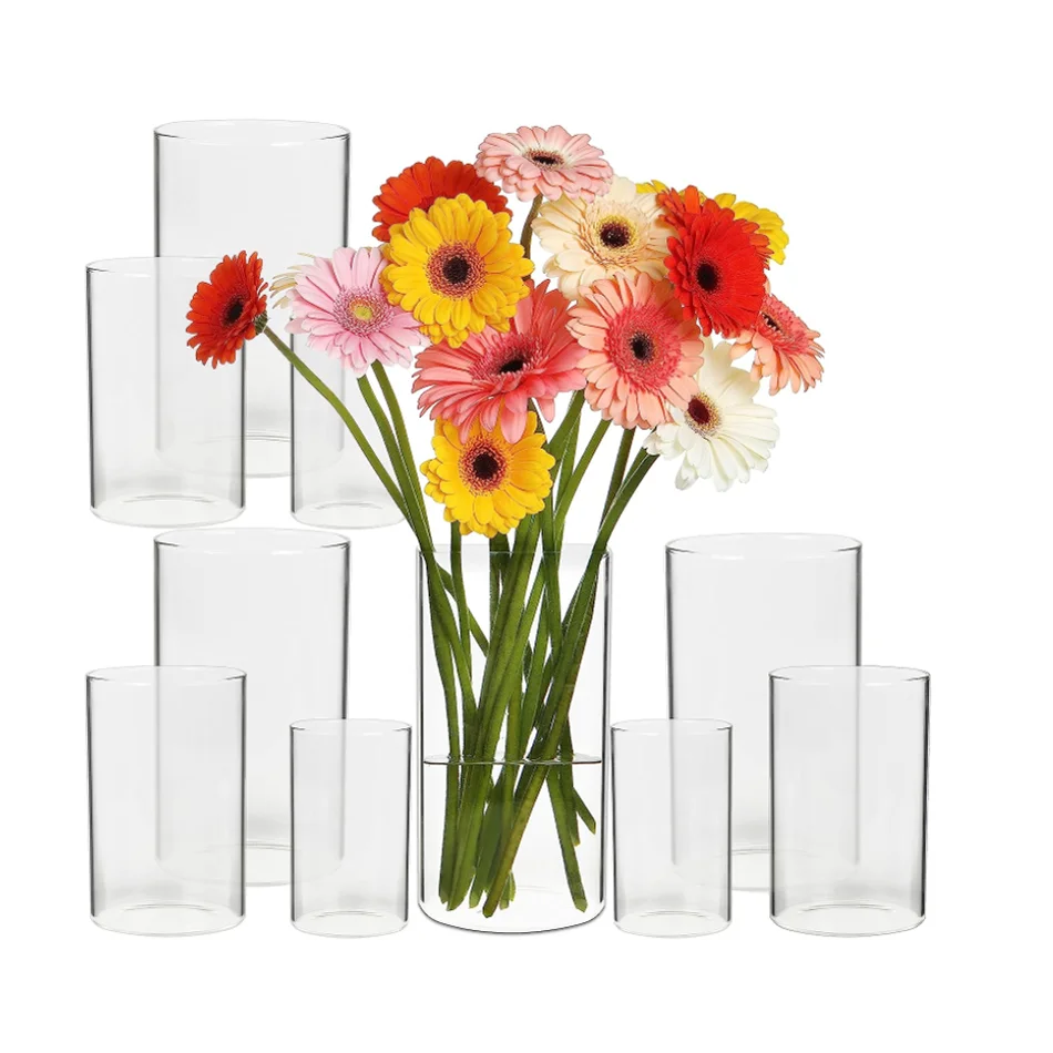 custom size handmade cylinder large vintage tall artificial sublimation romanian halloween single portable flowers glass vase