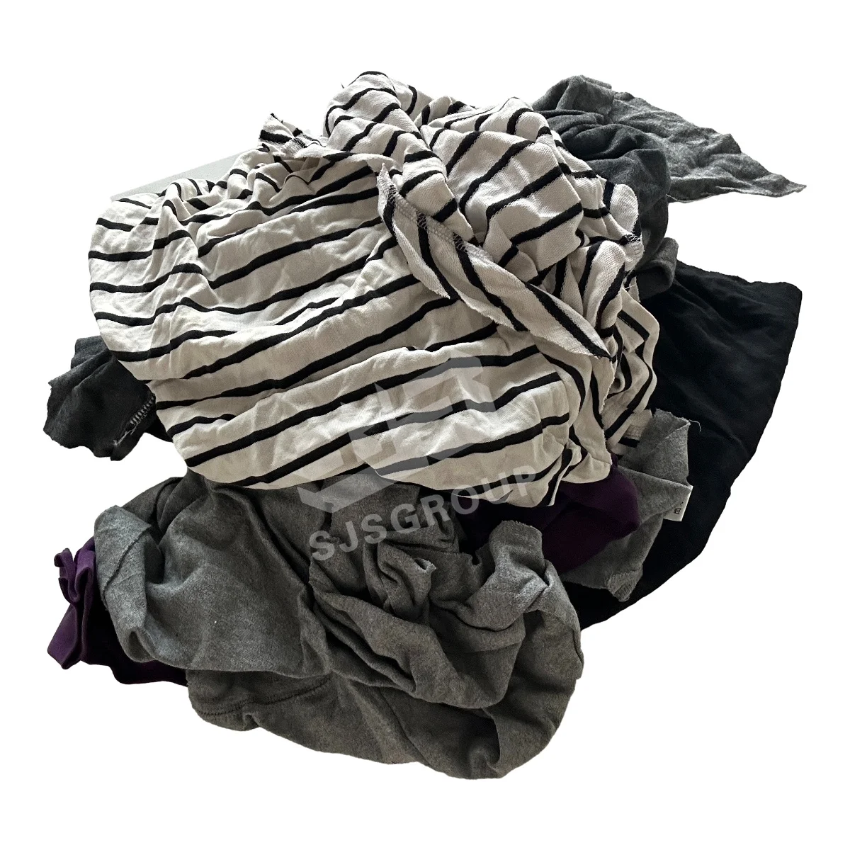 Oil absorbency Recycled Waste Textile Cutting Second Hand Clothes Disposable Dark Colored T-shirt 100% Cotton Rags