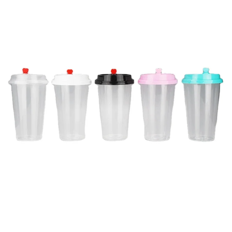 Wholesale printed customized logo 16oz 24oz disposable transparent cup plastic pp