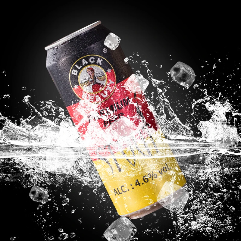 Wholesale High Discount Alcoholic Beverage Craft Dark Malt Beer Extra Strong German Stout Black Beer in Cans