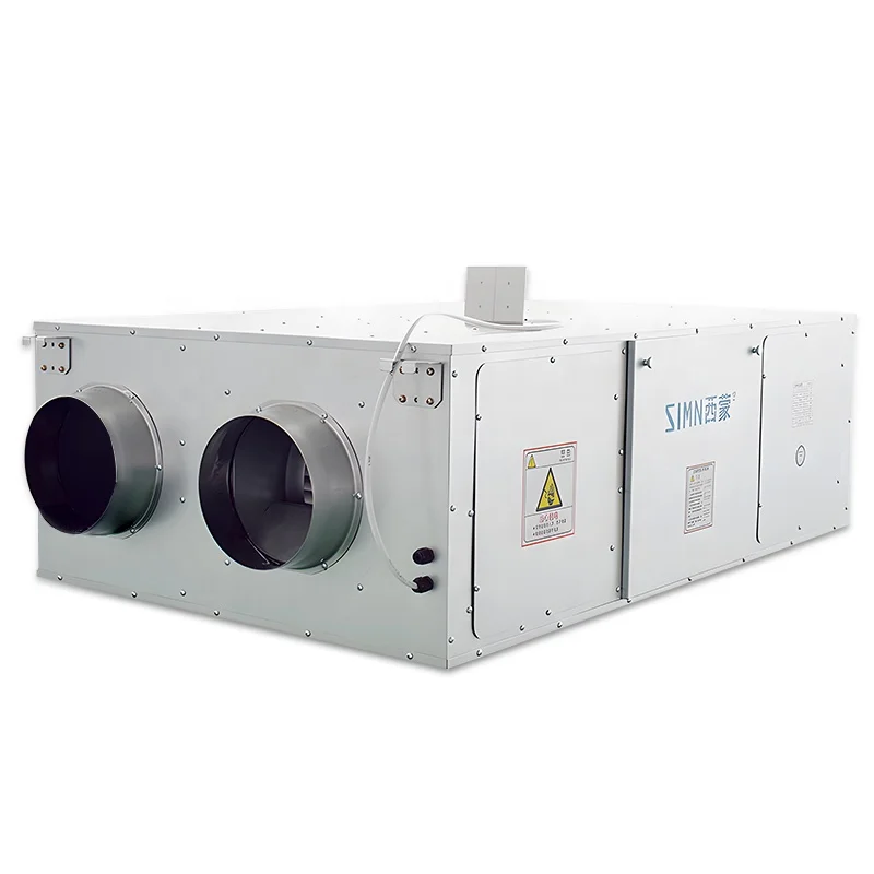 Ceiling-Mounted Smart Home HEPA Filter Air Ventilation System Recuperator DC Motor for Hotels