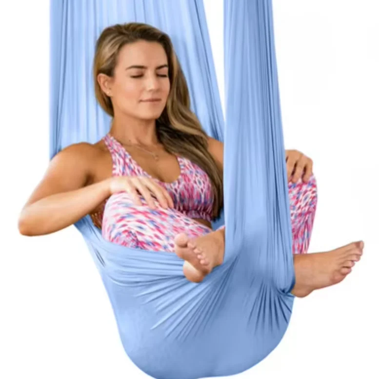 JIKE Aerial Yoga Swing комплект гамака для улучшения инверсии йоги гибкости прочности сердцевины светло-синего цвета