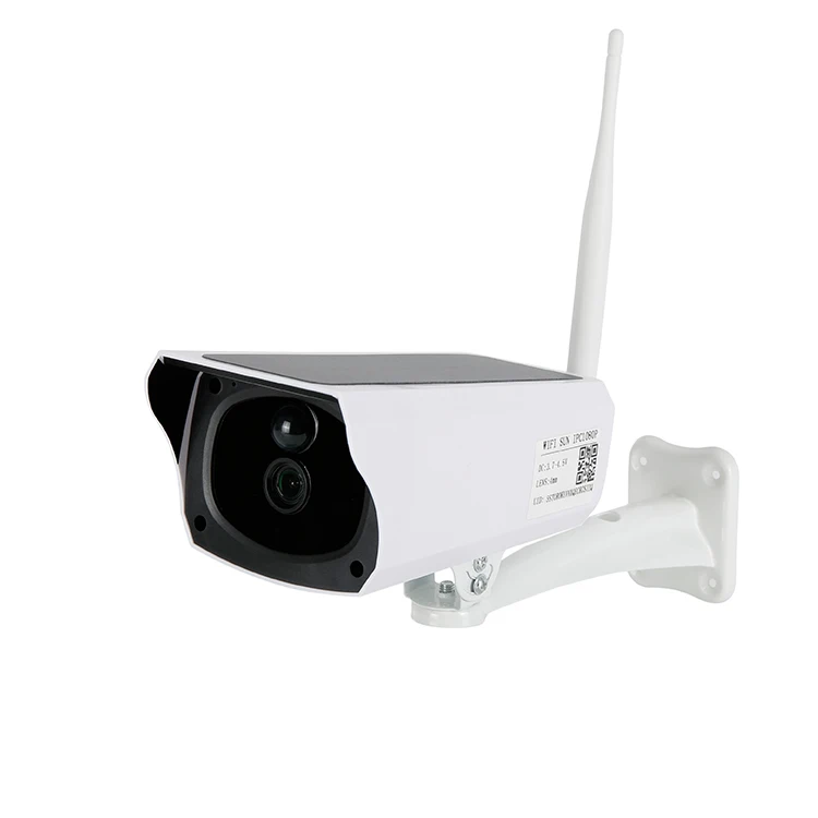 Панели солнечных батарей вместе Wi-Fi камеры видеонаблюдения HD 1080P обнаружения движения Открытый ИК ночного видения охранной сигнализации солнечные