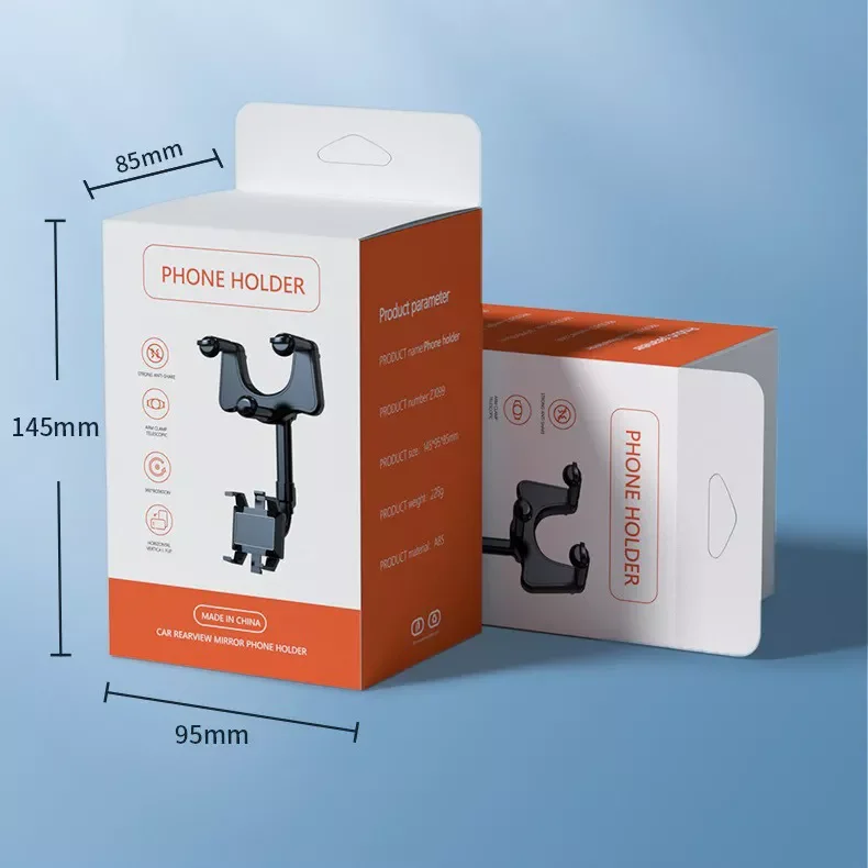 Multifunctional Rearview Mirror Phone Holder for Car Adjustable Rotatable And Retractable Rear View Mirror Car Phone Holder