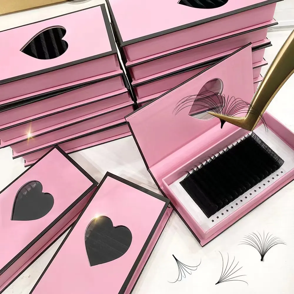 Soft volume eyelashes extensions 0.03 0.05mm cashmere easy make fans mega with customize logo lash supplier