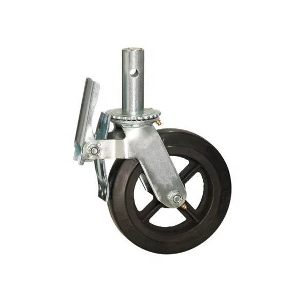 6inch 8inch Heavy Duty Mobile Scaffold Caster Wheel with Brake