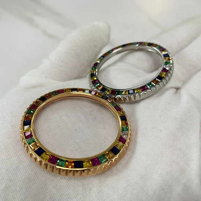 Замена керамической рамки для яхт 40 мм автоматический механизм дизайнерская Механическая Мужская рамка из нержавеющей стали 904L