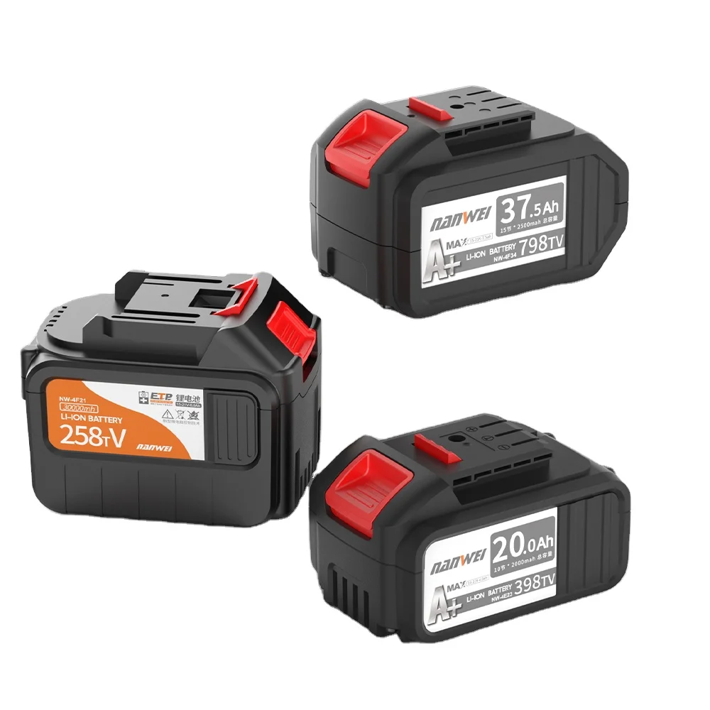 NANWEI Good Price Black High Power 50Ah Lithium battery for power tool electric drill batteries Household