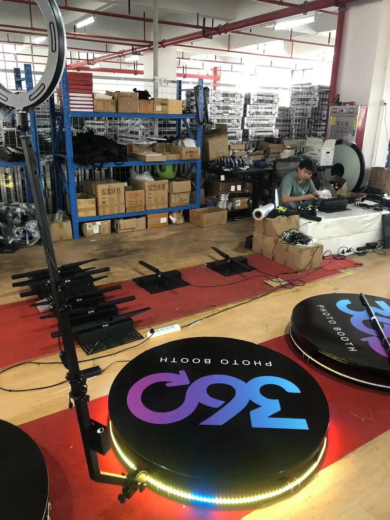 2023 Newest Factory Directly Supply Camera Phone Ipad 360 Photo booth 68cm 80cm 100cm 115cm 360 Video Booth Machine