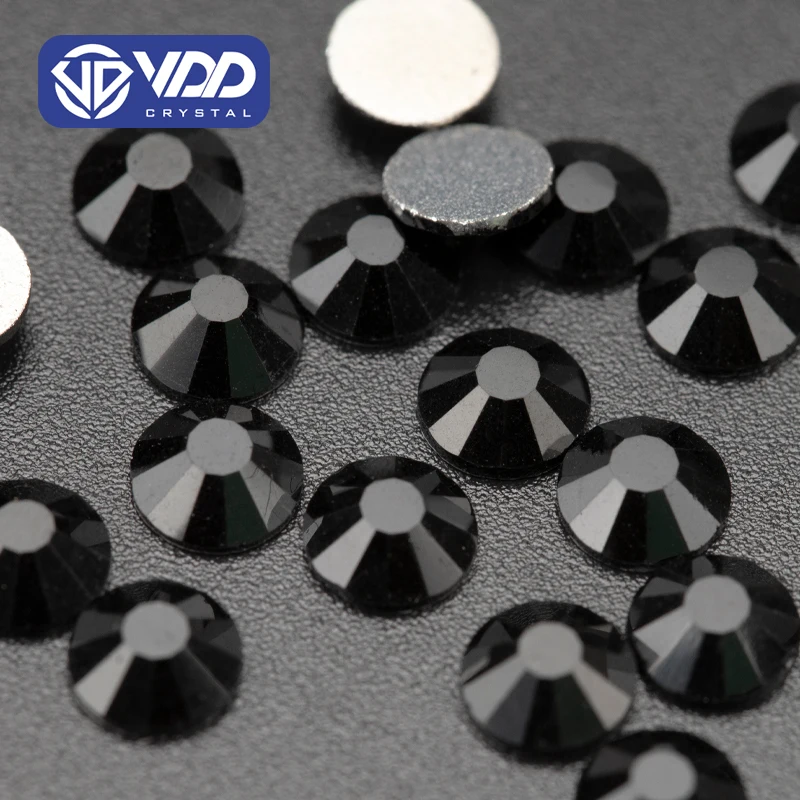 VDD 002 Jet Crystal Non Hotfix Rhinestones Nail Art Accessories Stones Wedding Dress Decoration Wholesale Nail Stickers Nail Art
