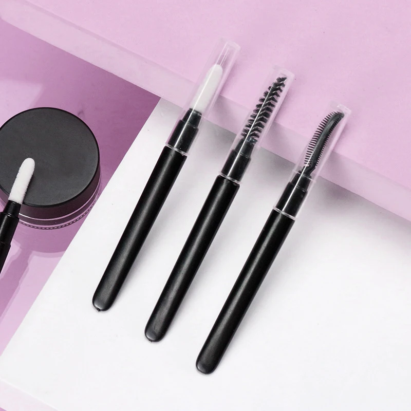 OEM Bulk Mascara Pink Eyebrow Disposable Pink Lash Cleansing Mascara Brushes Silicone Eyelash Microfiber Lash Brushes For Lashes