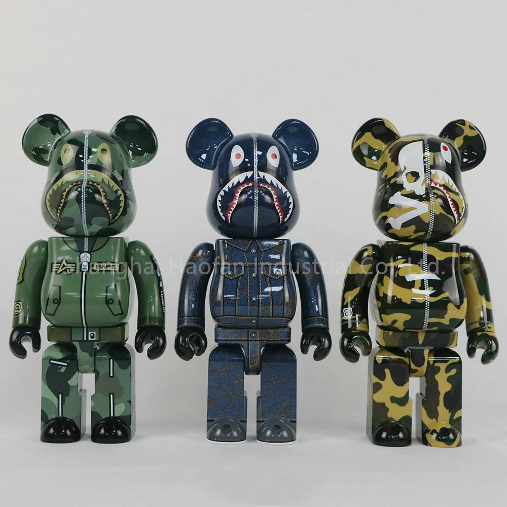 Высокая издание bearbrick 400% 28 см медведь киви арбуз украшением в виде мягкой игрушки кролика подвижная игрушка ABS фигурка медведя игрушка в виде фигурки bearbrick