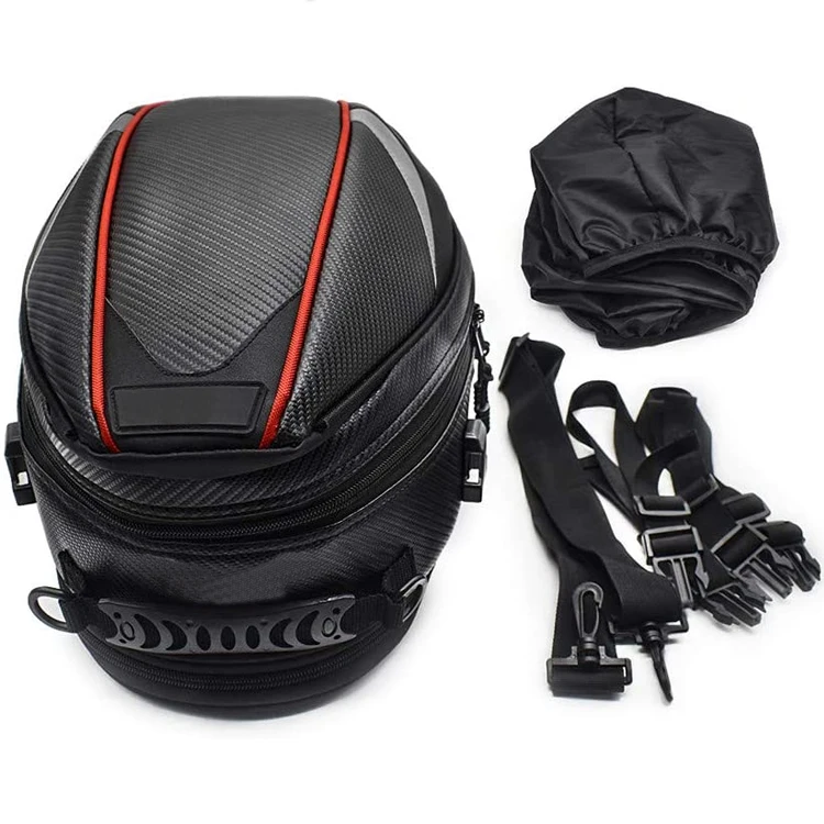 Waterproof Motorcycle Seat Bag Moto Tail Bag Motorcycle Helmet Bag
