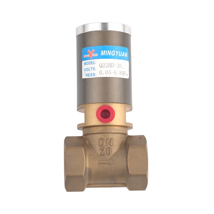NingBo Factory Q22HD Pneumax Solenoid Valve Brass Piston Solenoid Pneumatic Air Control Valve
