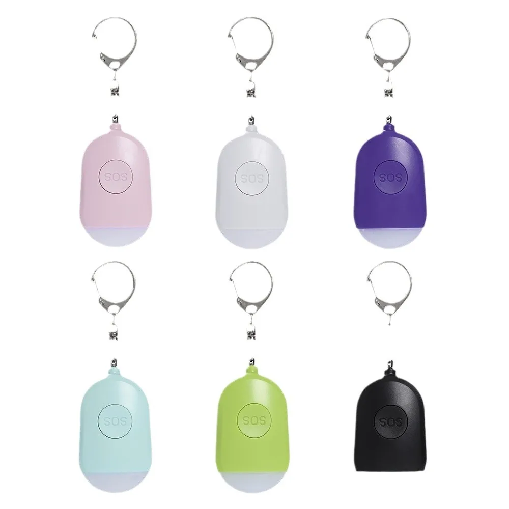 Mini Loud Siren Promotional Keychains Security Emergency SOS Keychain Self Defense Safety Attack Personal Alarm