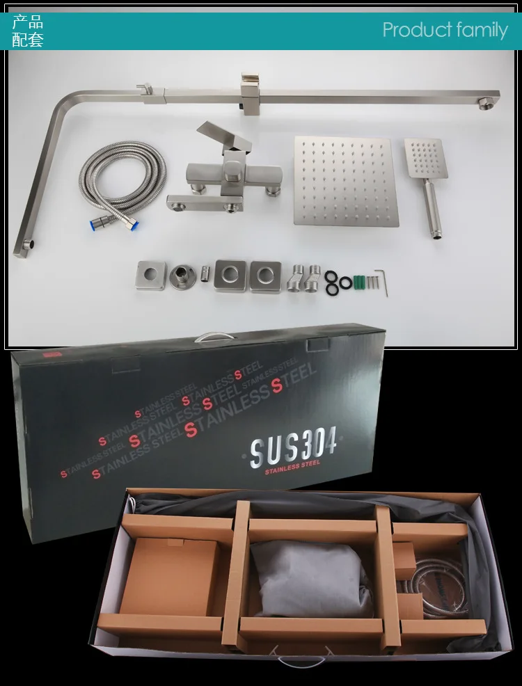 Multi Function Waterfall Types Of Bath And Shower Faucet Handles Bathroom Shower Set