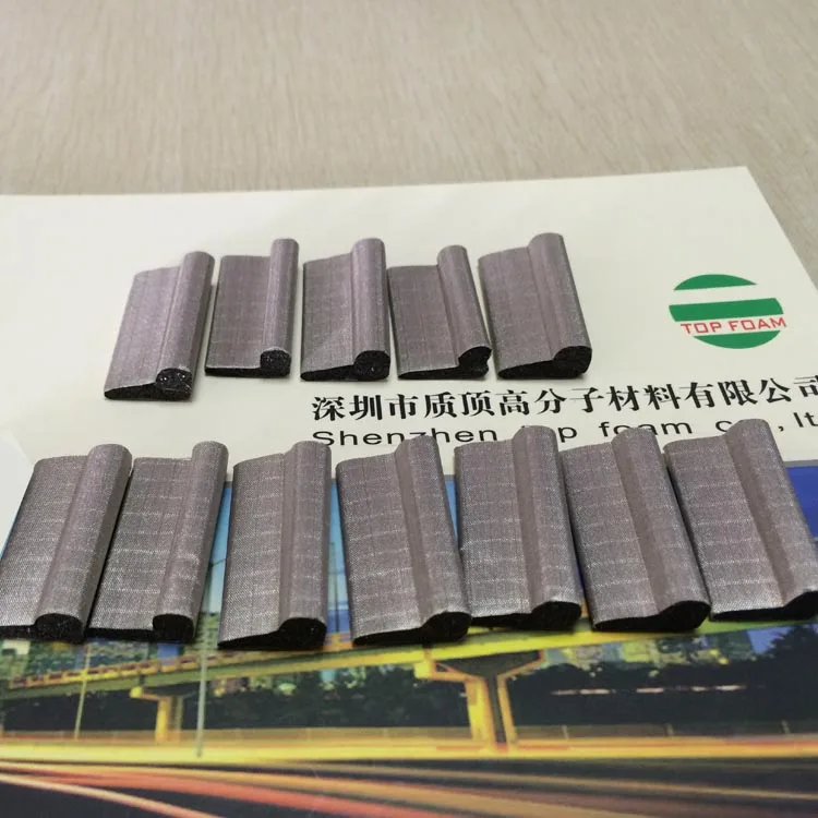 shielding gasket foam conductive foam gasket with adhesive