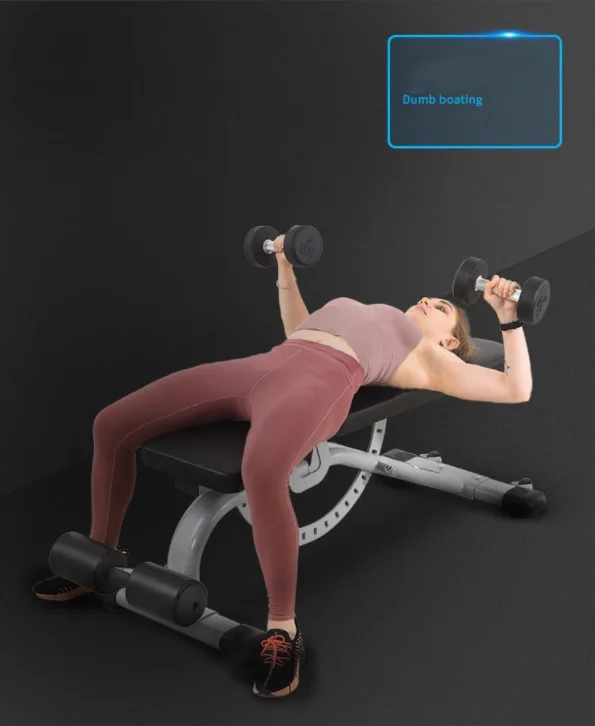 Многофункциональный тренажер для груди и живота с ремнем, тренажер для рук, приседание, скамейка для гантелей, стойка для штанги, скамейка для тяжелой атлетики