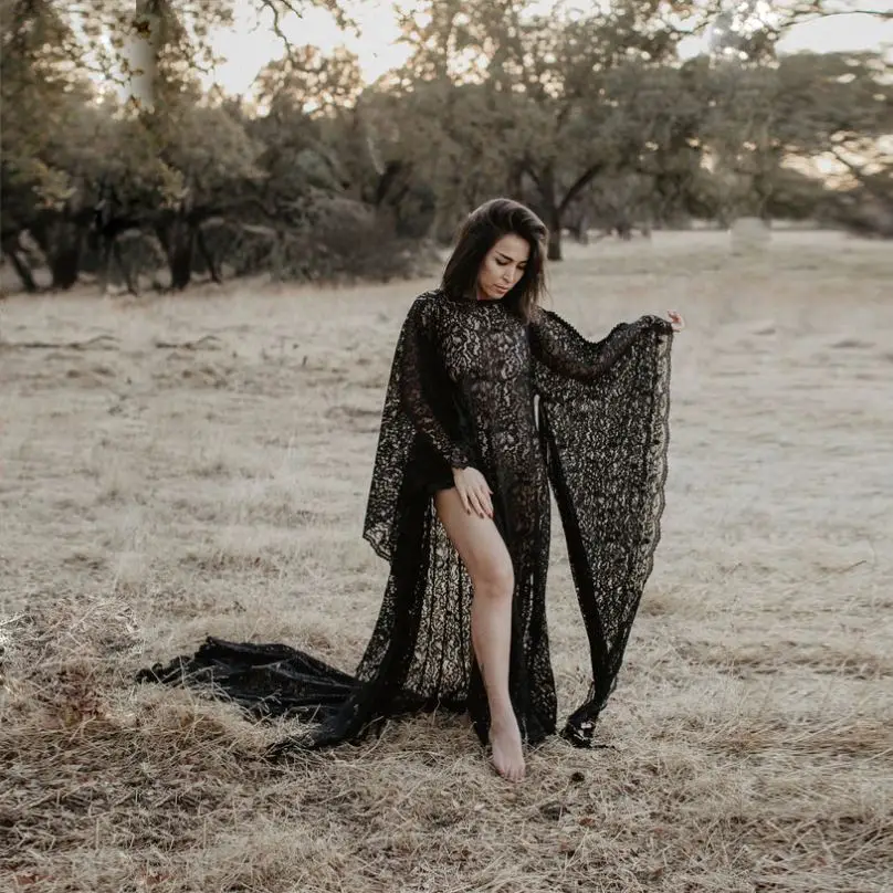 2021 Sexy Maternity Dresses Lace Sleepwear Dress For Photography Fancy Photo Shooting Pregnant Women Dresses Free Shipping