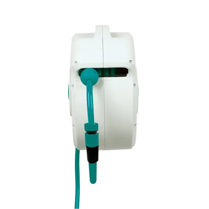 GARTENKRAFT 20M 1/2' Retractable Automatic Garden Water Hose Reel Retractable Heavy Duty Hand Hose Reel