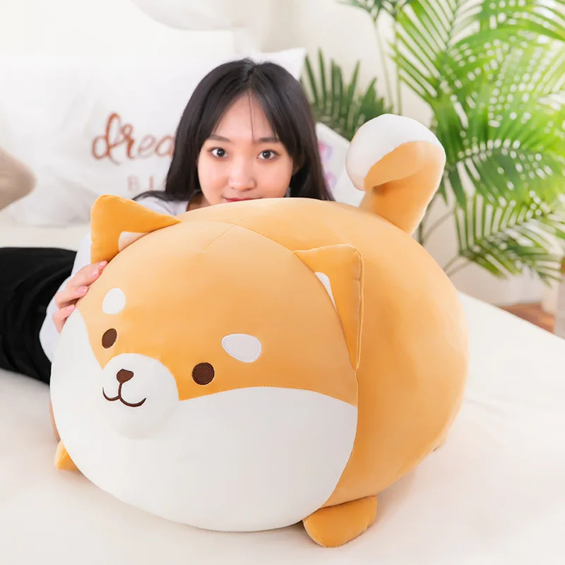 Cute Cotton down Dog Doll Plush Toy Soft Cartoon Animal Design for Stress Relief PP Filled Gift for Pups Rabbits Bag Lovers