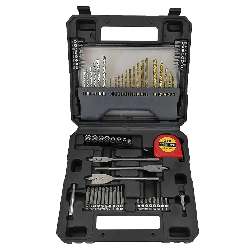 ZTCheap 71-шт набор ручных инструментов пластиковый ящик для с лентой и битом