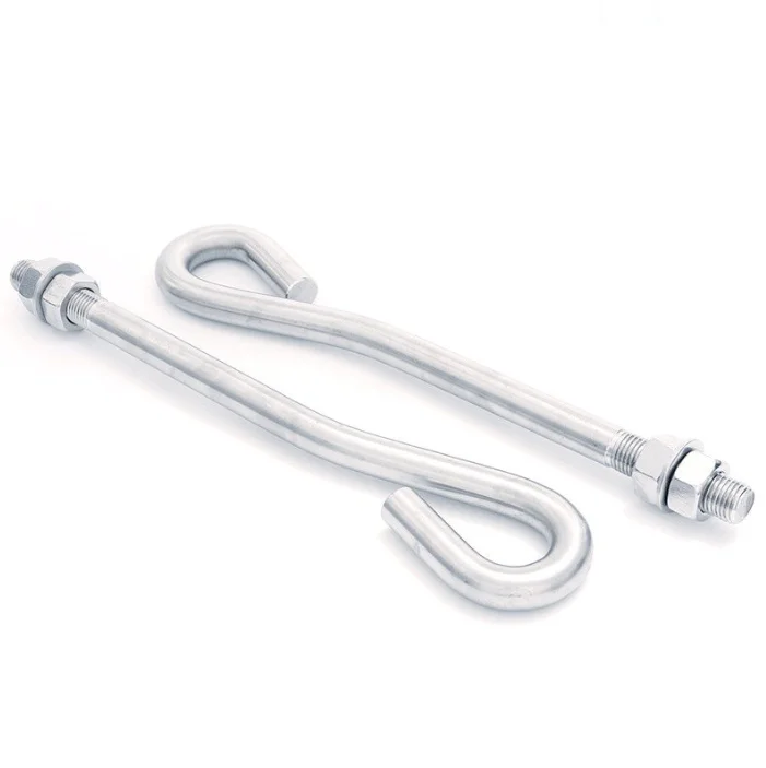 OEM Stainless Steel Special Eye Bolt L Shaped Foundation Anchor Bolt Hook Type J Anchor Bolt