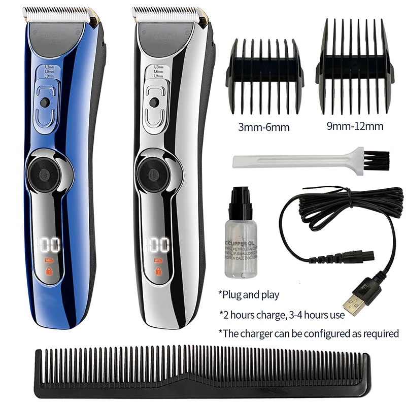 Professional Rechargeable Electric Barber Cordless Hair Trimmer for Men Trimer Hair Cutter Machine Hair Trimmer