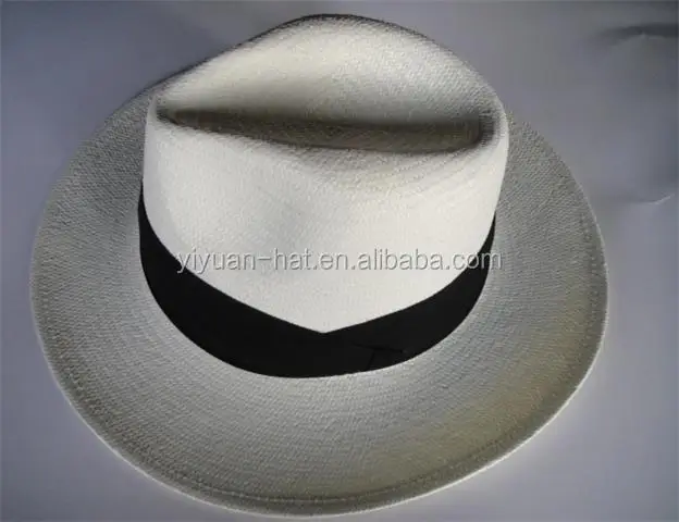 Hight Quality Male White Sun Protect Panama Paper Straw Hat Wholesale Panama Men Hats Straw Hat