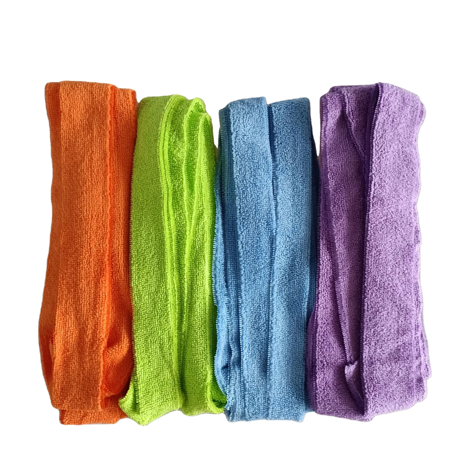 Multi-Color 80/20 Polyester Polyamide Microfiber Scrub Fabric Cleaning Strips Magic Microfiber Cloth Stripes Roll For Mops