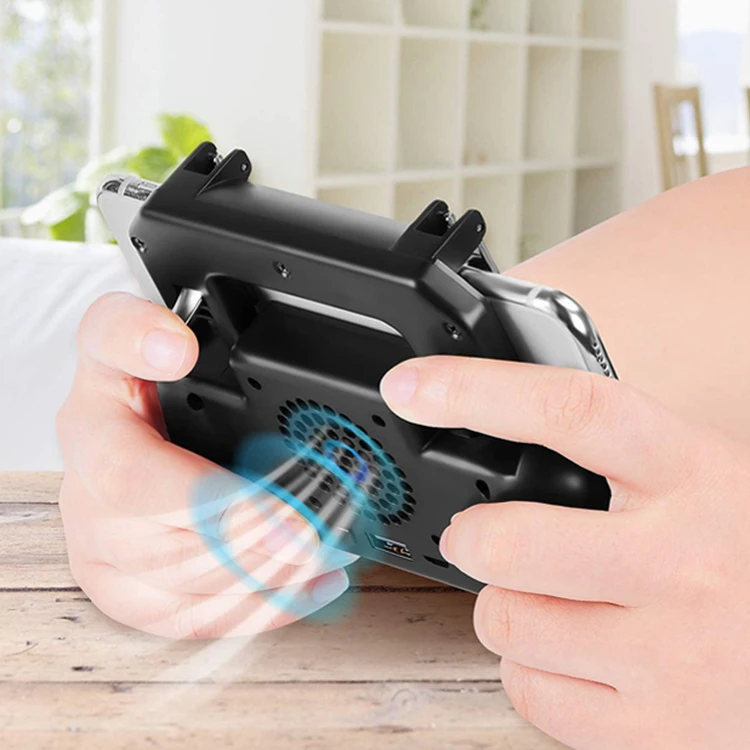 Mobile Gamepad With Cooling Fan Trigger Joystick Game Controller Mobile Phone Controller Gamepad for Pubg