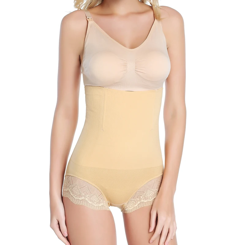 Black Beige Good Quality Cheap Comfortable Body Shaper with Support Bonds Maternity Nursing Panties