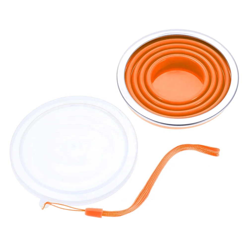 Manufacture Hot Products Portable Reusable 270ml traveling water cup climbing sports folding Collapsible Silicone Cup