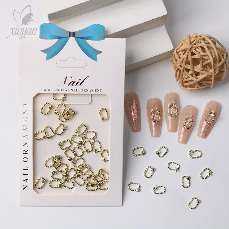 Photo Frame Metal Shell Alloy Nail Jewelry