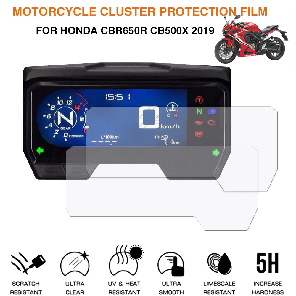 Motorcycle Accessories Tachometer Cluster Scratch Protection Film For Honda CBR650R CB500X 2019