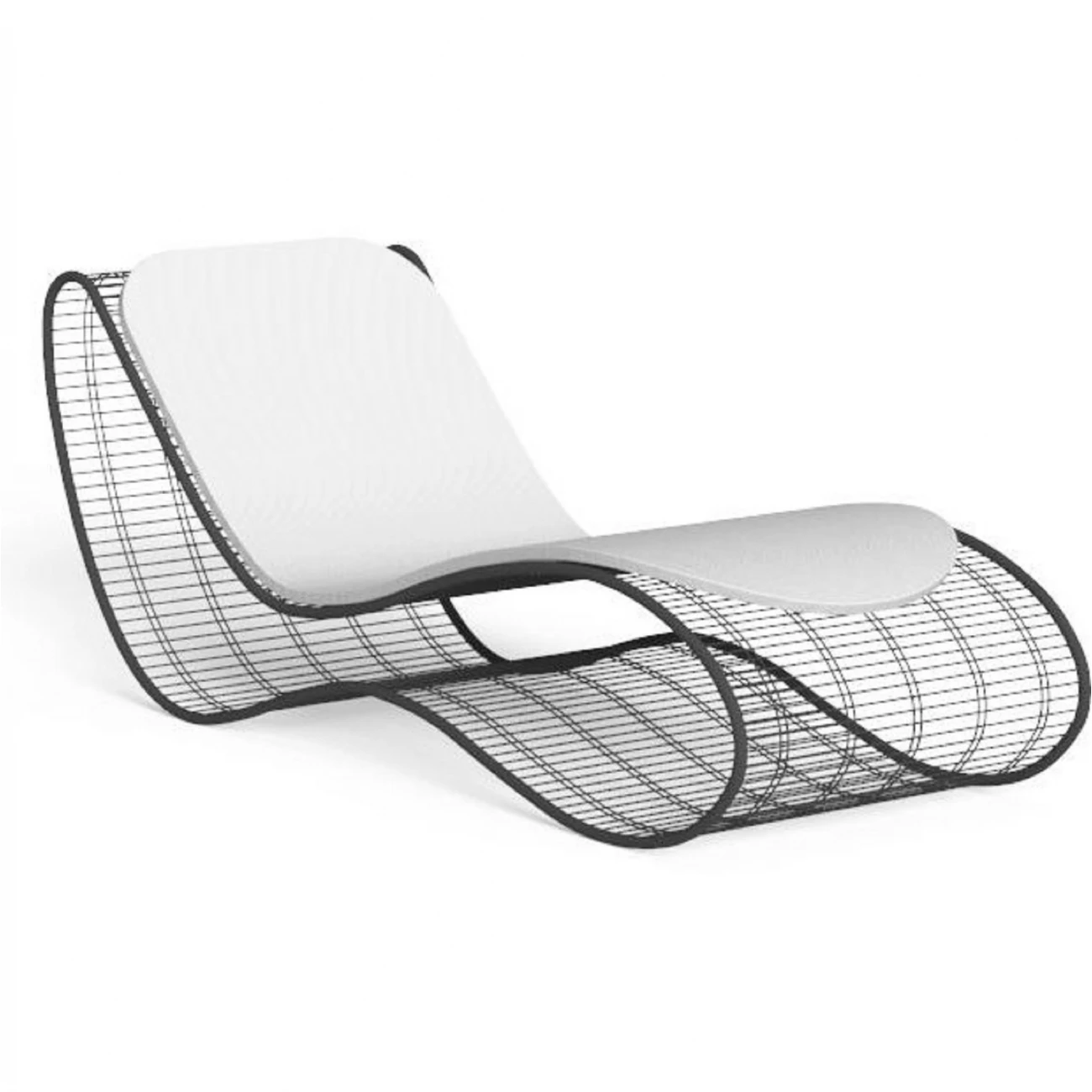 Modern Luxury Patio Handmade Aluminum lounge chair poolside sun bed