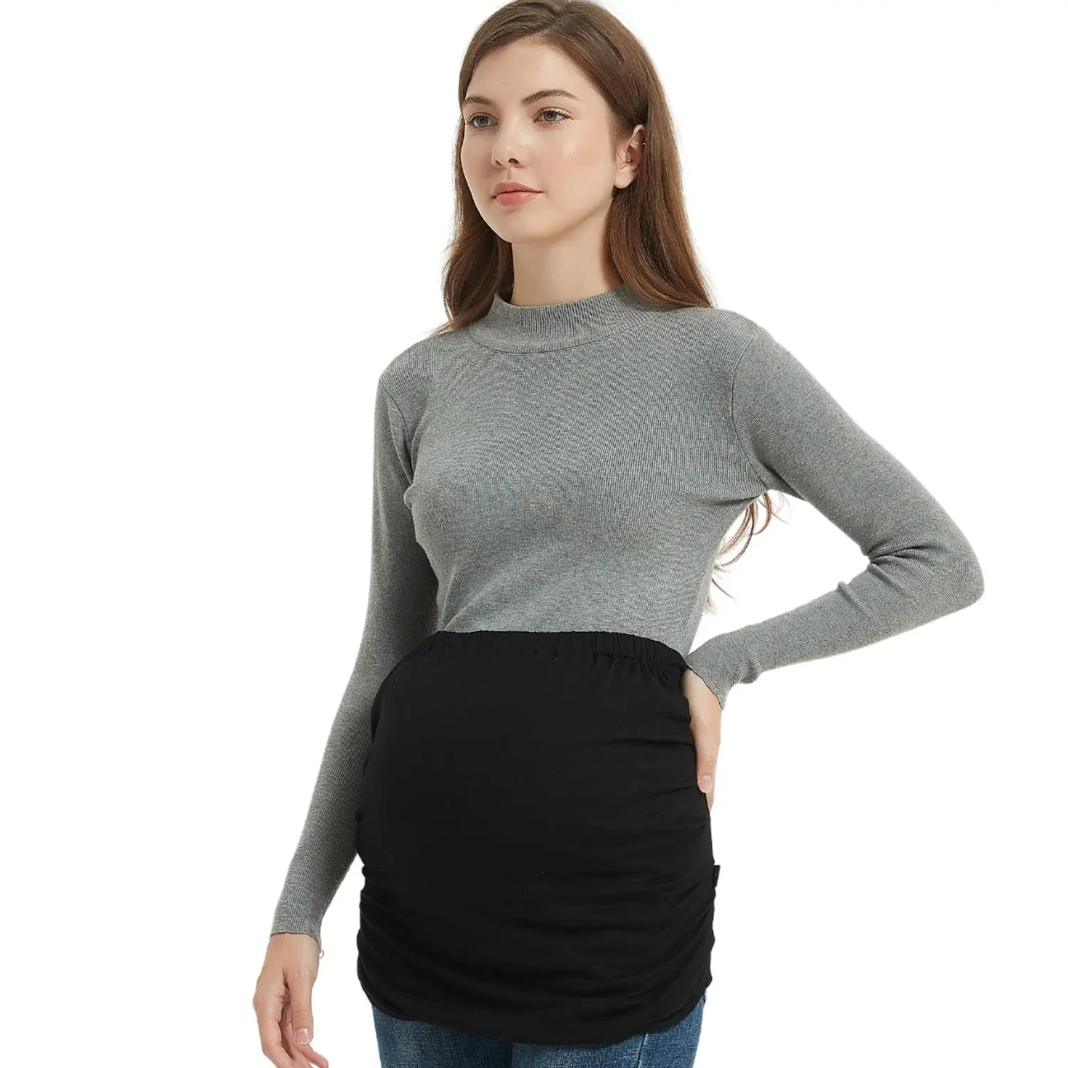 Best Seller Smart EMF Protection Pregnancy Pregnant Belly Band Radiation Shield Maternity Black/Cream EMF Protective Clothing