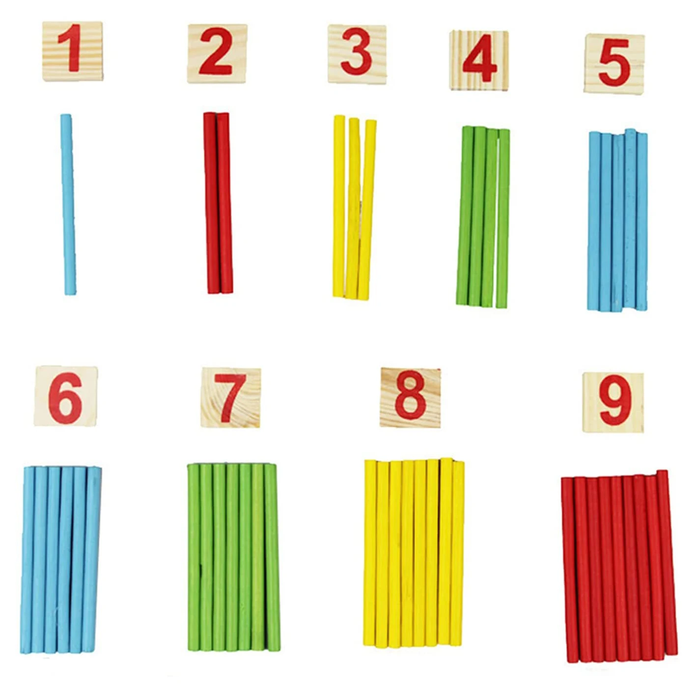Early Learning Counting Rods Educational Toy Kids Wood Mathematics Toy Children Wooden Counting Stick Calculation Math Toys