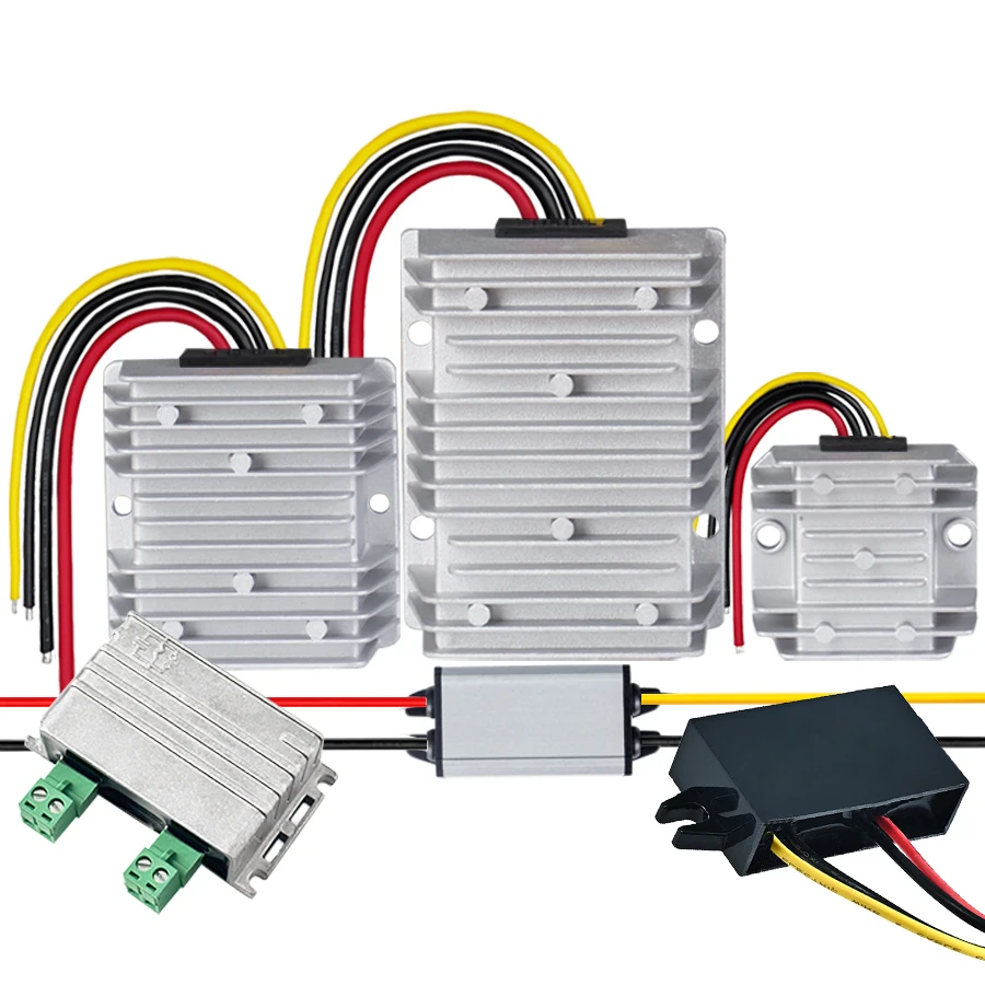 Wholesale Dc Dc Converter 24V To 12V 30A 25A 20A Dc Buck Converter Module Waterproof 10-40V To 12V 1-30A Step Down Converter