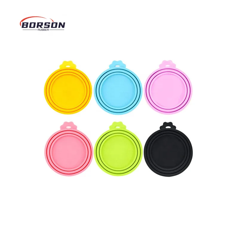 Universal BPA Free Pet Can rubber Covers Dog Cat Food Can Lids Silicone Pet Food Can Lid Covers