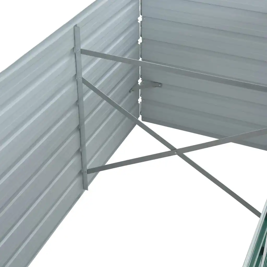 R045 240x80x77cm Garden Raised Bed Big Steel Box Outdoor Metal Gardening Planter Pots Fruit Flowers