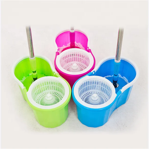 Popular Mop Cleaning Set 360 Degree Rotating Magic Spinning Mop and Bucket Set Swift Microfiber Mop 360 Hand Free Floor Cleaner