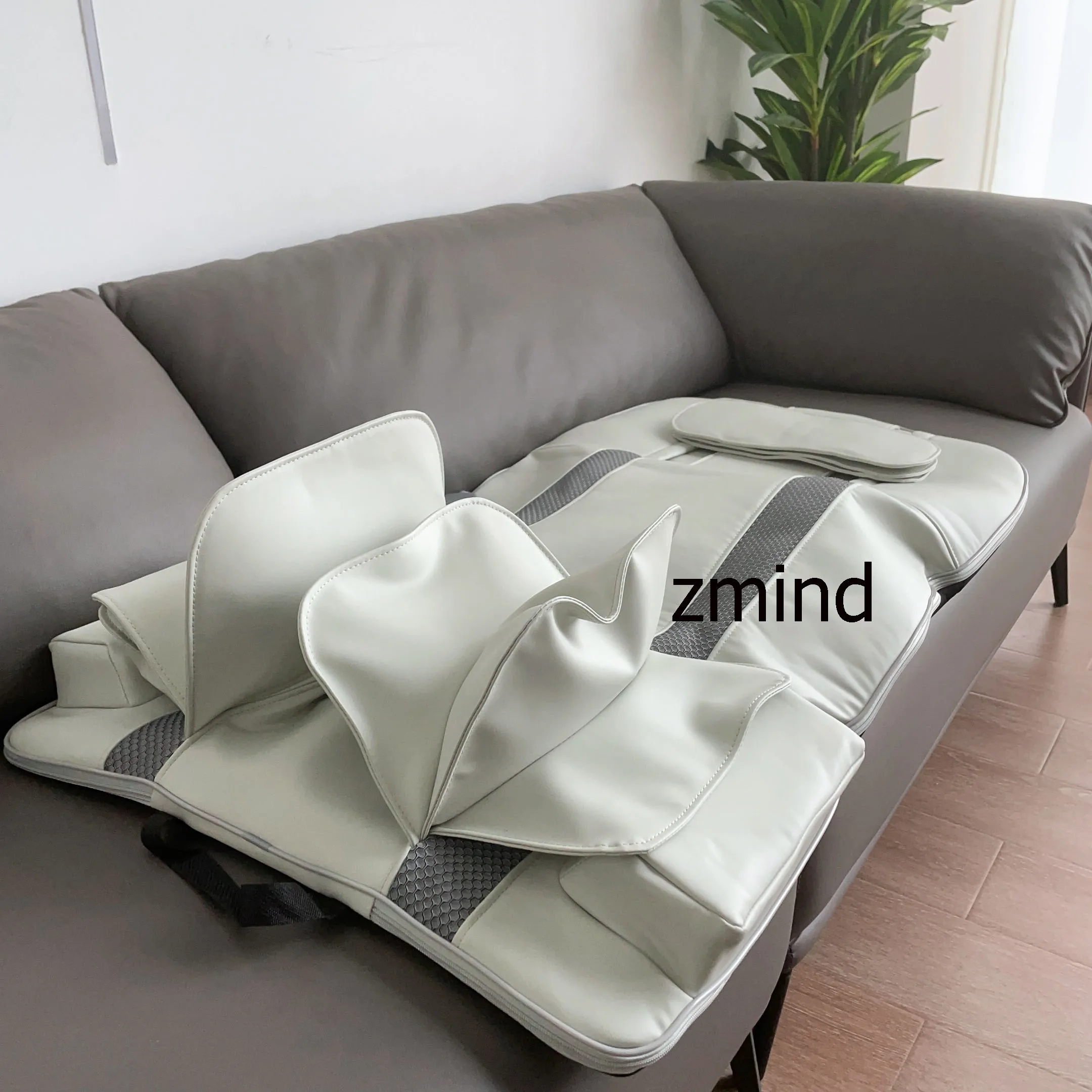 full body massage latex bed mattress with compresse smart stretching massage mat shiatsu heating body bed massager mattress
