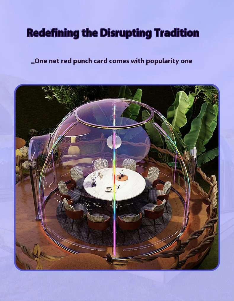 Factory Wholesale PC Dome House Transparent Hotel Activity Tent Transparent